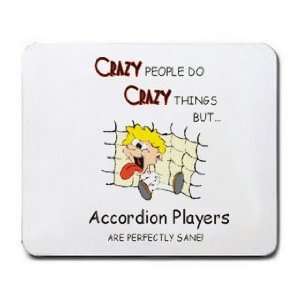 CRAZY PEOPLE DO CRAZY THINGS BUT Accordion Players ARE PERFECTLY SANE 