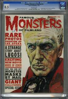 FAMOUS MONSTERS OF FILMLAND #9 (Warren, November 1960) 1st Basil 