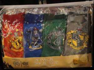 Wizarding World Harry Potter Hogwarts House Socks Set  