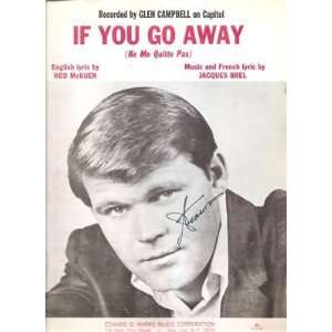  Sheet Music If You Go Away Glen Campbell 199 Everything 
