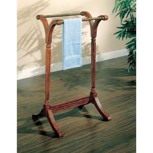 Wildon Home 900829 Tucson Wooden Towel Rack with Bar in Walnut