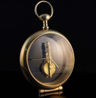 Jaeger Lecoultre Watch Co. Skeleton Clock 8 Day Brass Vintage Swiss 