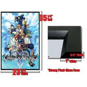  Framed Disney Kingdom Hearts Blue Poster Game Fr6144: Home 
