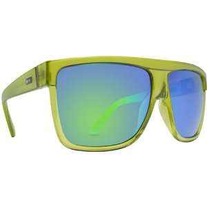 Dot Dash Shabazz Vintage Sports Sunglasses   Lime Translucent/Green 