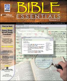 Bible Essentials Complete Word Study CD ROM Libronix  