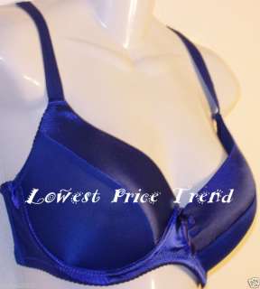  BRA BR9072PDD Blue PLAIN PUSH UP CUP 36DD UNDERWIRE PADDED NEW  