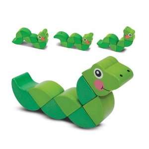  Wiggling Worm Grasping Toy: Toys & Games