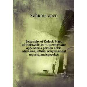   , letters, congressional reports, and speeches Nahum Capen Books