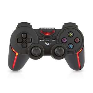  LED Turbo Gamepad for Playstation 3 and PC   Black Electronics
