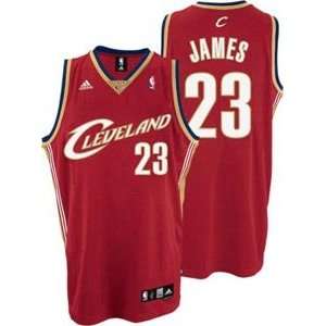  Lebron James Adidas NBA Cavaliers Red Swingman Jersey 