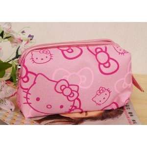   Kitty Style Cosmetic Bag/Make up Bag/Cosmetic Tote Bag(Pink): Beauty
