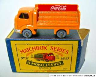 Matchbox RW No.37A Coca Cola Truck grey plastic wheels  