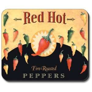  Red Hot Peppers   Mouse Pad Electronics