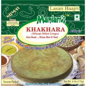 Garlic Millet Khakra (Low Calorie Whole Wheat Crisps) 175 Gram  