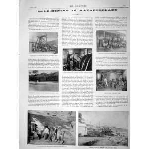  1898 Gold Mining Matabeleland Geelong Mone Fitters Shop 