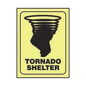  Safety Sign,tornado Shelter,10 X 7 In   ACCUFORM 