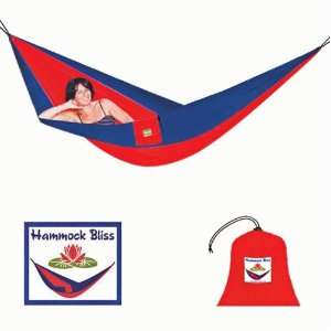  Hammock Bliss Single Hammock, Red/Navy