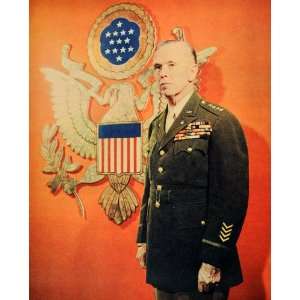 1944 Print Portrait General George Catlett Marshall United States Army 