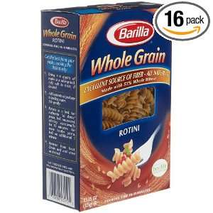 Barilla Whole Grain Rotini, 13.25 Ounce Boxes (Pack of 16)  