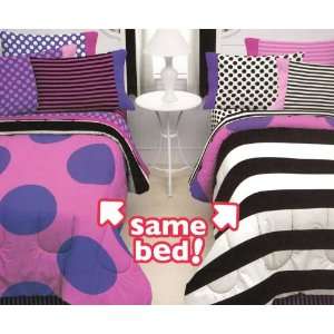   Double Vision 8pc Full Bed in Bag Bedding Set: Home & Kitchen