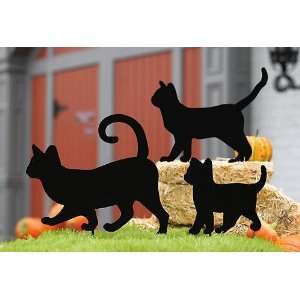  Black Cat Trio Shadow Silhouette   Yard Art Cutout 