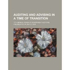 Auditing and advising in a time of transition 17th biennal forum of 