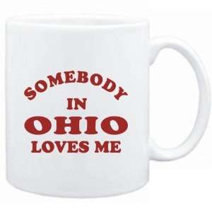  Mug White  SOMEBODY Ohio  Usa States