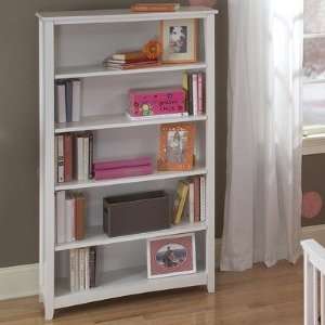    School House Tall Vertical Bookcase in White: Office Products