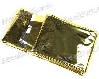 Emergency Rescue Solar Thermal Space Mylar Blanket Gold & Silver 
