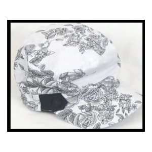   Tickled Pink HAT113 Floral Hat   Black/White