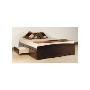  Queen Size Platform Storage Bed in Espresso