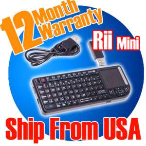 90ft Remote Rii Mini Wireless Keyboard Rechargeable PS3  