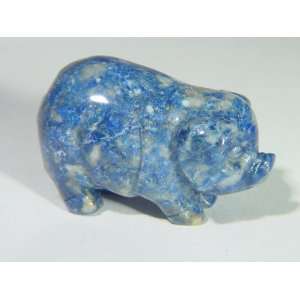Afghanistan Lapis Lazuli Pig Hog Stone Carving Lapidary