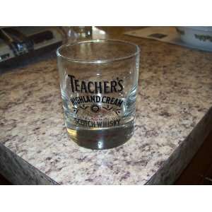   : TEACHERS HIGHLAND CREAM SCOTCH WHISKEY Bar Glass: Everything Else
