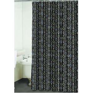  Chain Charcoal Fabric Shower Curtain: Home & Kitchen
