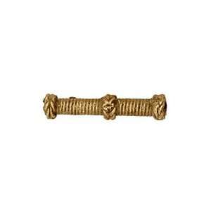  African Brass 3 Rope Tube 32 32x7mm Beads: Arts, Crafts 