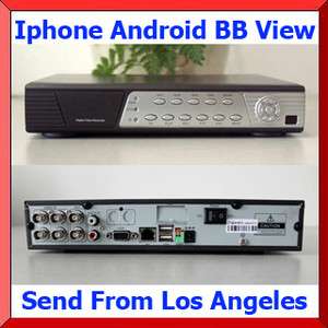 4CH H.264 Network DVR CCTV Surveillance Iphone Android Blackberry 