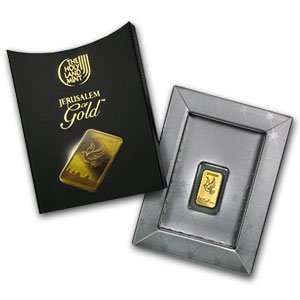  2.5 gram Holy Land Mint Dove of Peace Gold Bar (In Assay 