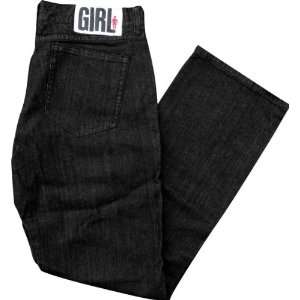  Girl Jean 36 Black Rinse Fitted Skate Pants Sports 