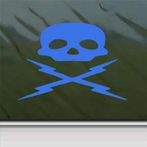  Grindhouse Movie 100% Death Proof Skull Blue Decal Blue 