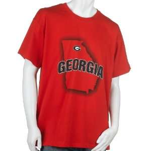  Georgia Bulldogs 100% Cotton Short Sleeve T Shirt: Sports 