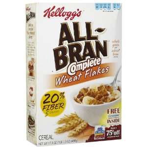 Kelloggs Complete Wheat Bran Flakes, 17.3 oz  Grocery 