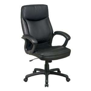  Work Smart Eco Leather Executive Chair with Top Stitching 