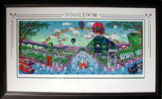 Melanie Taylor Kent Wimbledon framed serigraph artwork, Submit An 