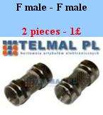 2xCoupleur Coaxiale femelle Coaxiale femelle Adaptateur  