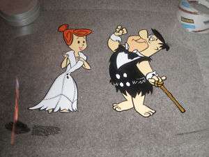 Fred & Wilma wedding Viva Rock Vegas cartoon cell  