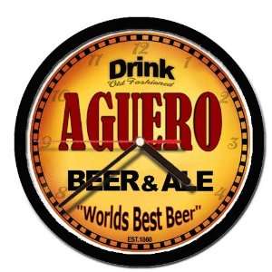  AGUERO beer and ale wall clock: Everything Else