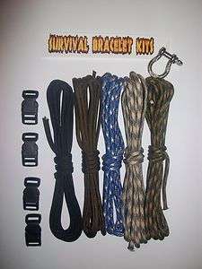 Paracord 550 how to make a survival bracelet kit wih stainless steel 