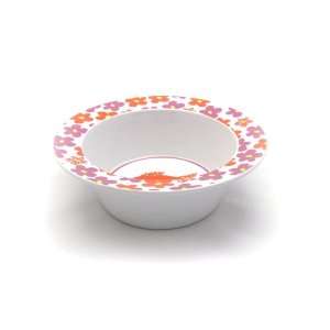    Cat Food Bowl with Daisies and Fish Bottom 