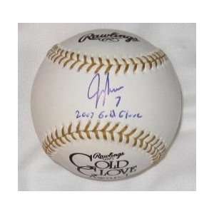    Jeff Francoeur Gold Glove Signed Baseball: Sports & Outdoors